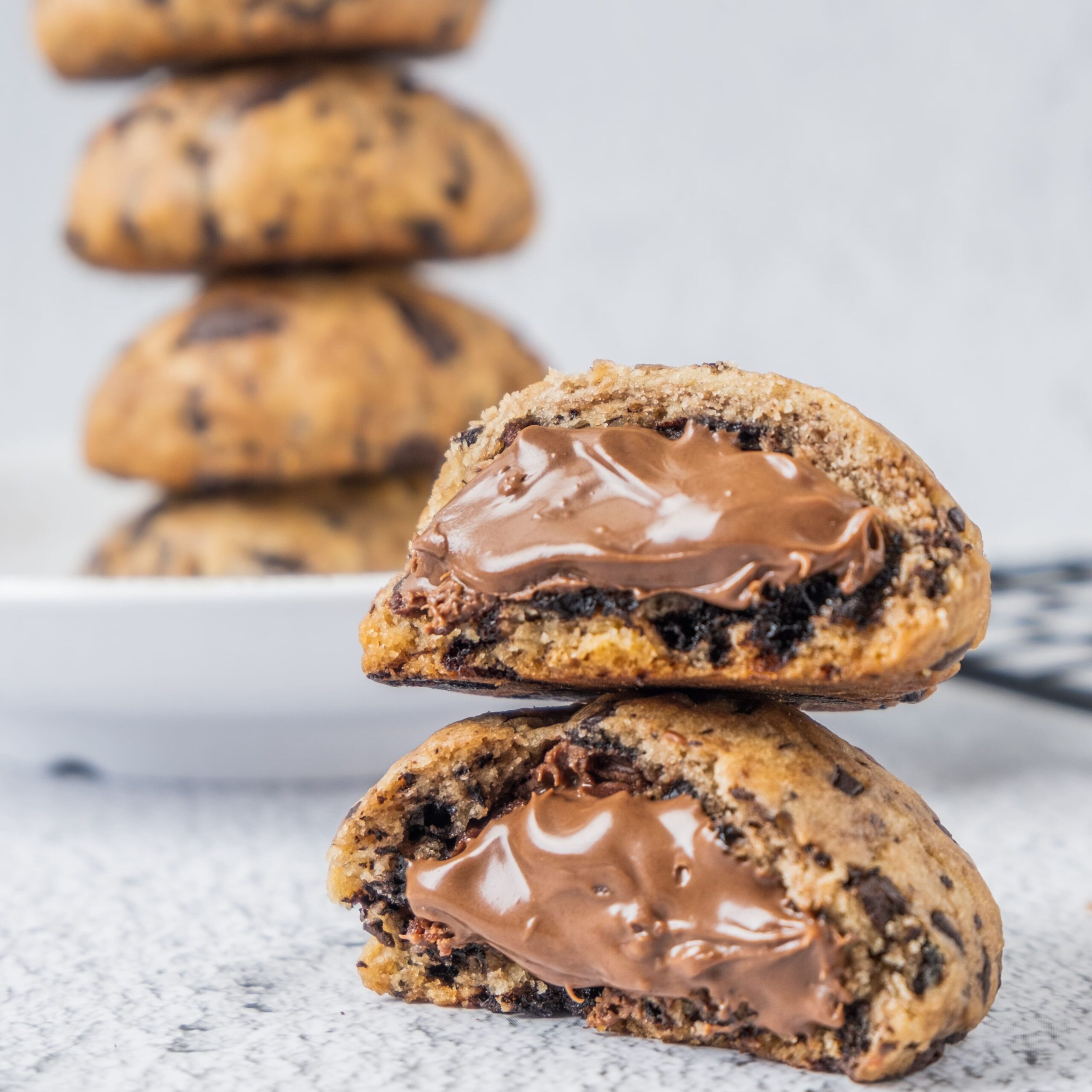 Nutella Stuffed Cookies