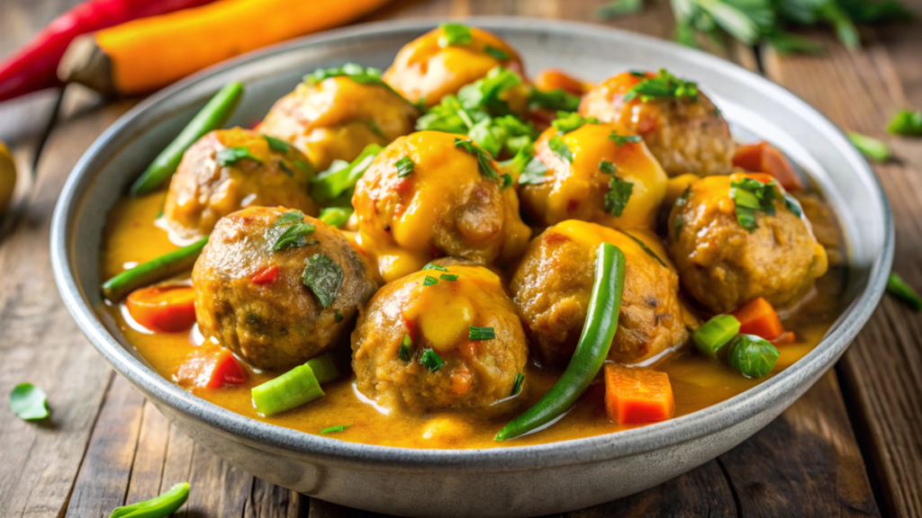 Coconut Curry Chicken Meatballs