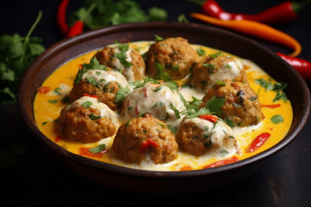 Coconut Curry Chicken Meatballs